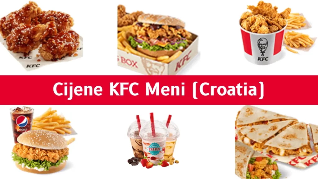 Cijene KFC Meni (Croatia)