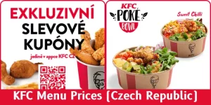 KFC Menu Prices (Czech Republic)