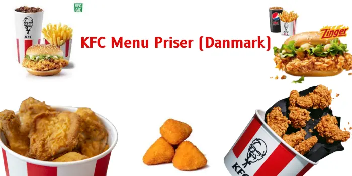 KFC Menu Priser (Danmark)