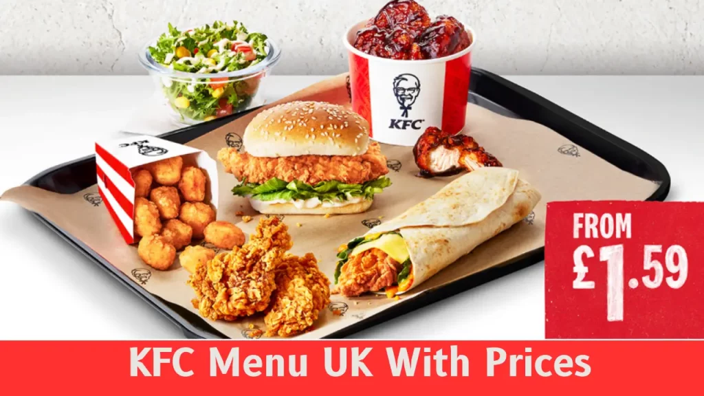 KFC Menu UK With Prices