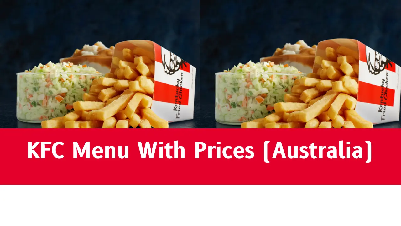 KFC Menu With Prices (Australia)