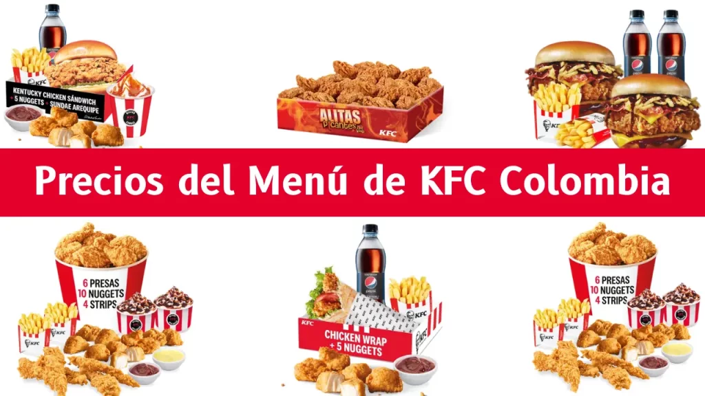 Precios del Menú de KFC Colombia