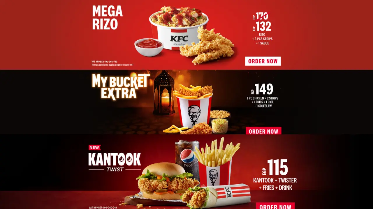 Precios del Menú de KFC (El Salvador)