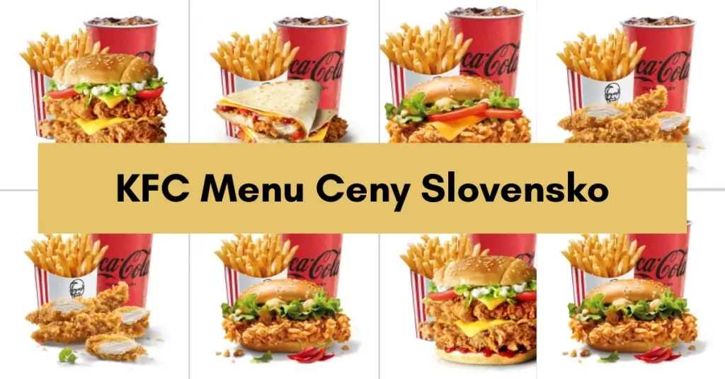 KFC Menu Ceny Slovensko