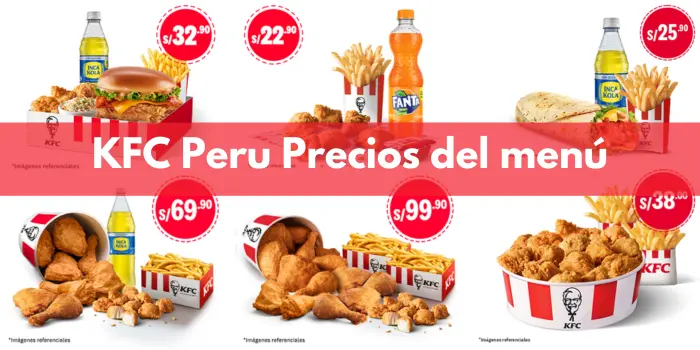 KFC Peru Precios del menú