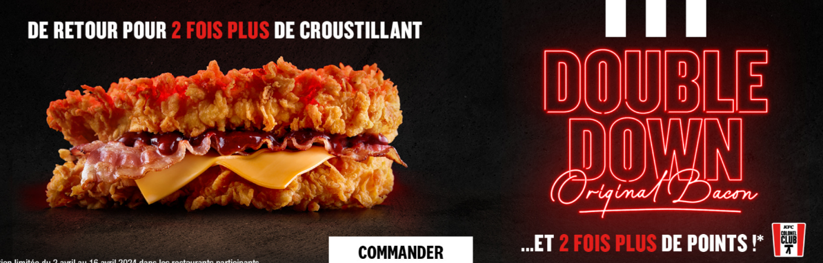 Prix des menus KFC (France)