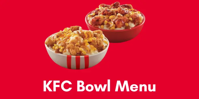 KFC Bowl Menu