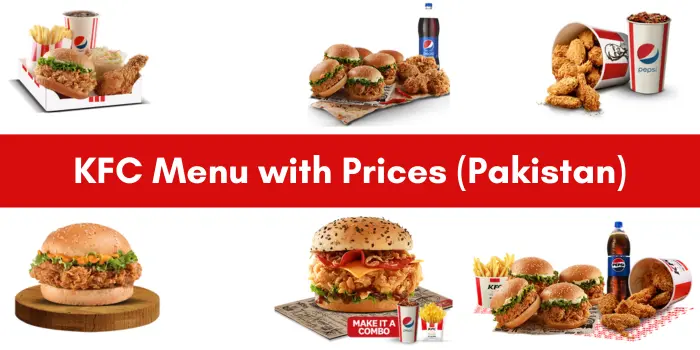 KFC Menu with Prices (Pakistan)